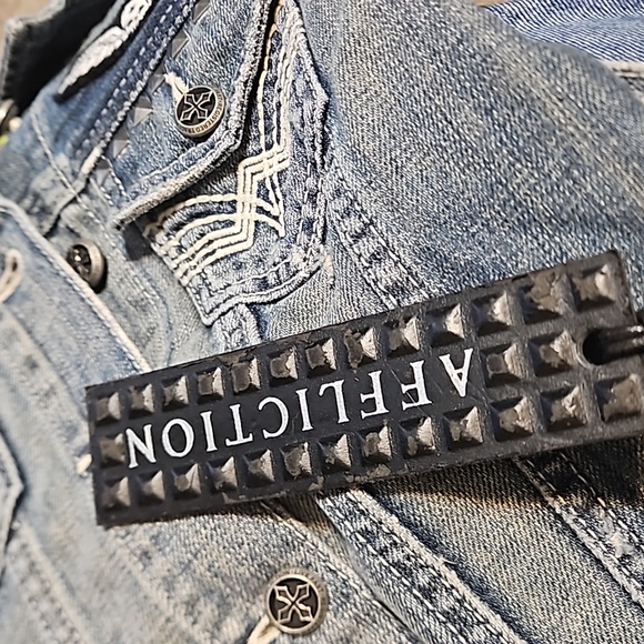 NWT Affliction Denim Jacket - Picture 12 of 12